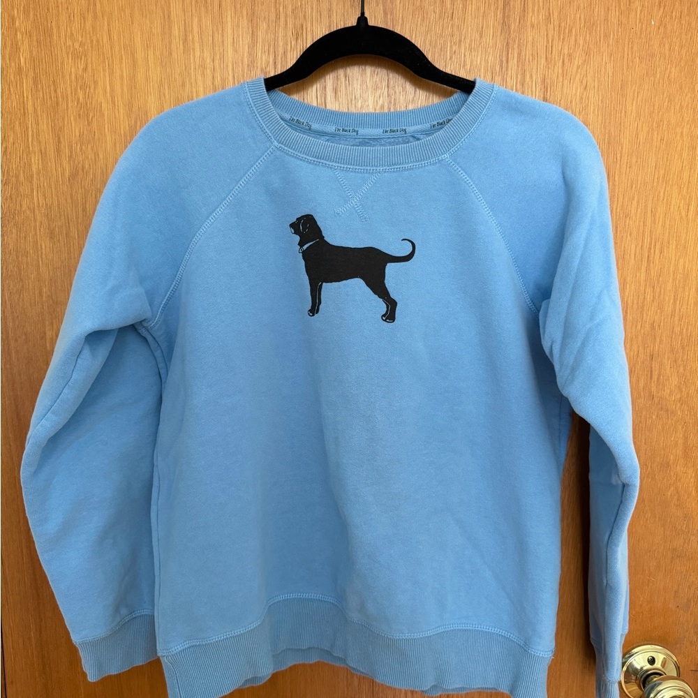 The Black Dog Crewneck in Light Blue - Size XS